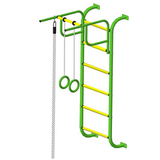 Детский спортивный комплекс ДСК "Пионер-7" (пристеночный) зелено-желтый