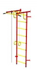 Детский спортивный комплекс ДСК "Пионер-с2у"(пристеночный) красный-желтый