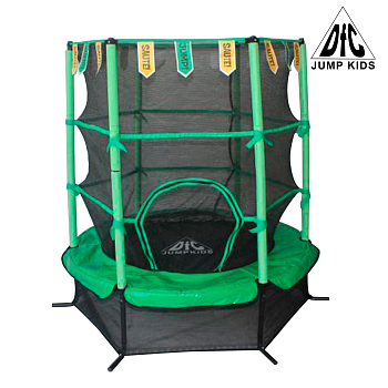 Батут с сеткой DFC Jump Kids 55INCH- диаметр 140см (зеленый)