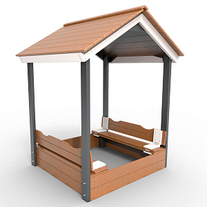 Детская деревянная песочница с крышей "Ультра"