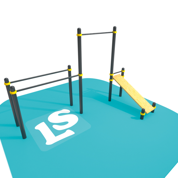 Спортивный комплекс турник, брусья, скамья для пресса ВоркАут ЛС42