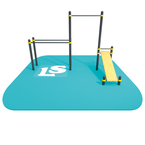 картинка Спортивный комплекс турник, брусья, скамья для пресса ВоркАут ЛС42 от магазина Лазалка