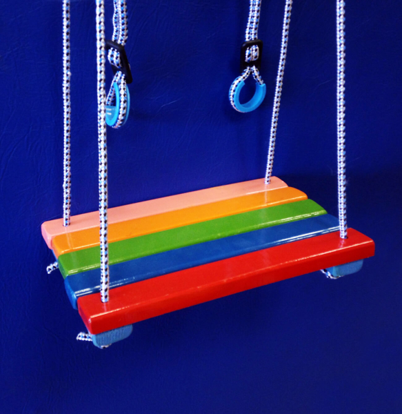 Качели "Радуга" деревянные