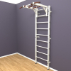 Шведская стенка «LittleSport» Л Белый белые ступени