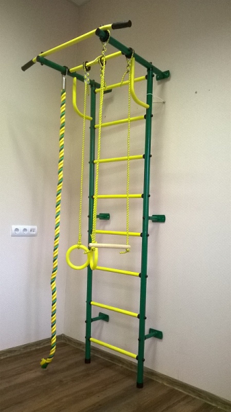 Детский спортивный комплекс ДСК "Пионер-С2Р"  зеленый-желтый