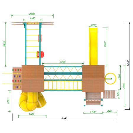 картинка Детская площадка Пикник «Лэйк Д» Кракен Компакт от магазина Лазалка