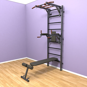 Шведская стенка "LittleSport" Long 3.0 (черный*черный)