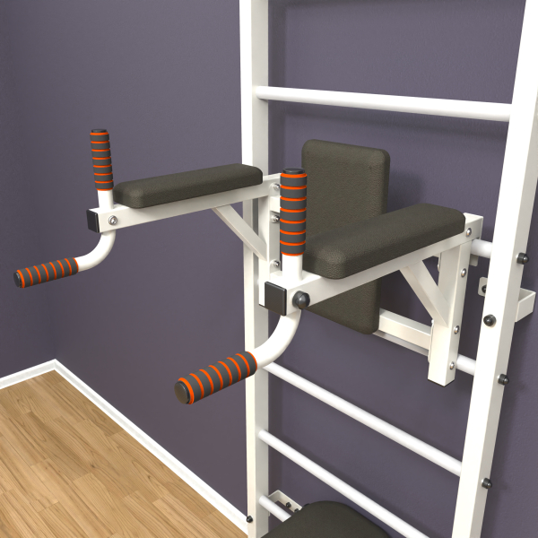 Шведская стенка «LittleSport» Л 3.0 Белый белые ступени