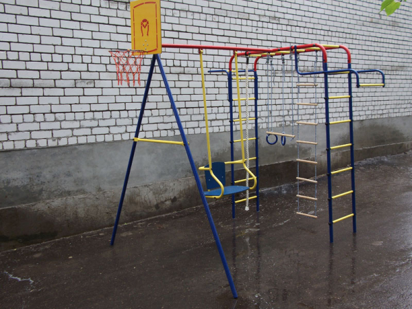 Детский спортивный комплекс для дачи Пионер "Дачный мини" (ТК2 пластик)