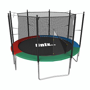 Батут с сеткой UNIX line Simple 6 ft (180 см) Color (Внутренняя сеть)