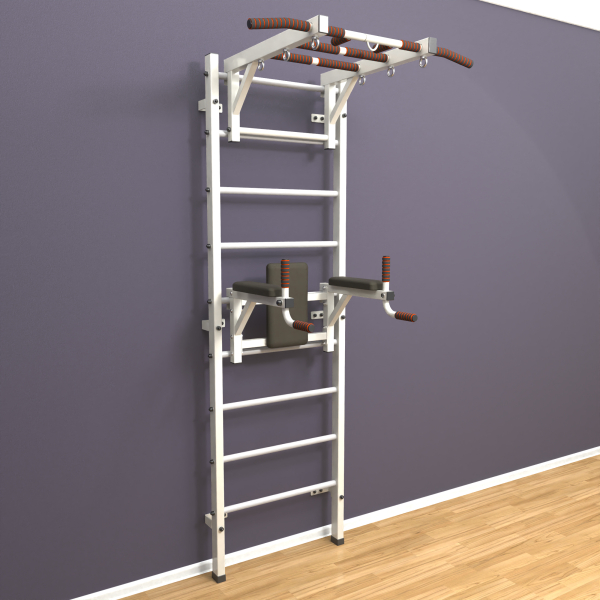 картинка Шведская стенка «LittleSport» Л 2.0 Белый белые ступени от магазина Лазалка